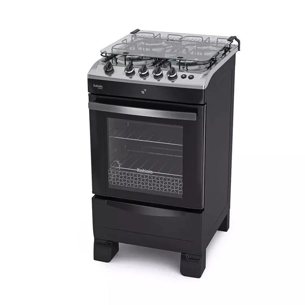 Fogão de Piso Itatiaia 4 Bocas Dream Preto – Bivolt