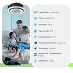 Ar Condicionado Cassete 360 - Inverter R-32 - Windfree - Samsung - 47.000 BTUs - Quente/Frio - 220V Monofásico
