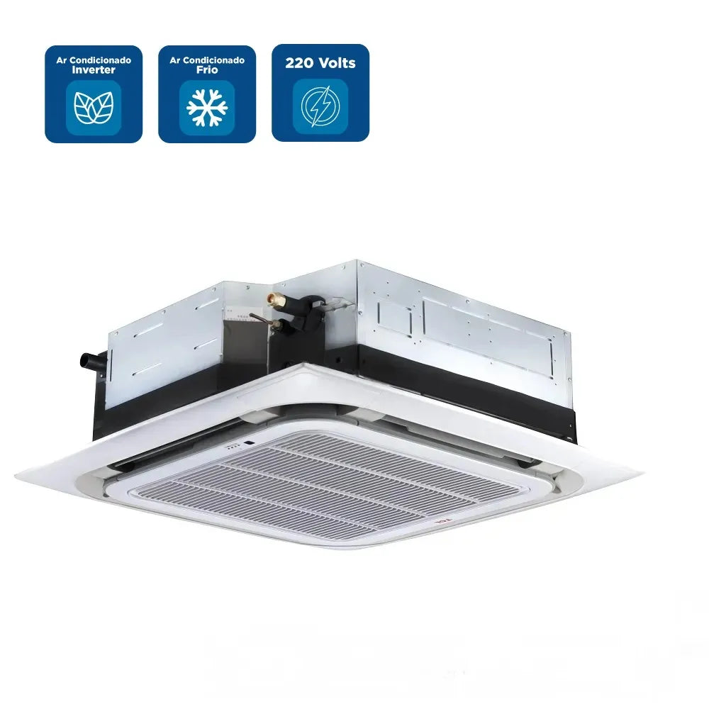 Ar Condicionado Split Cassete 4 Vias Inverter TCL 55000 BTU/h Frio Monofásico TAC 55 CSA/CT-INV – 220 Volts