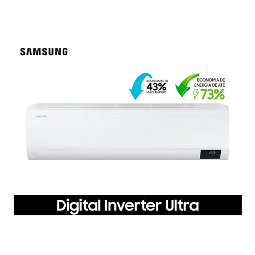 Ar Condicionado Split Hi Wall Inverter Samsung Digital Ultra 22000 BTU/h Quente e Frio AR24TSHZDWKNAZ – 220 Volts