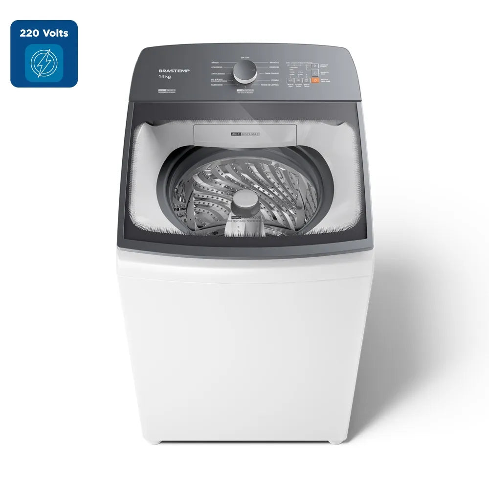 Lavadora de Roupas Brastemp 14Kg Smart Sensor Branca BWJ14AB - 220 Volts