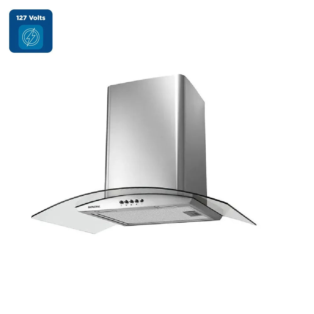 Coifa de Parede Mondial  250W Inox CF60-01 - 127 Volts