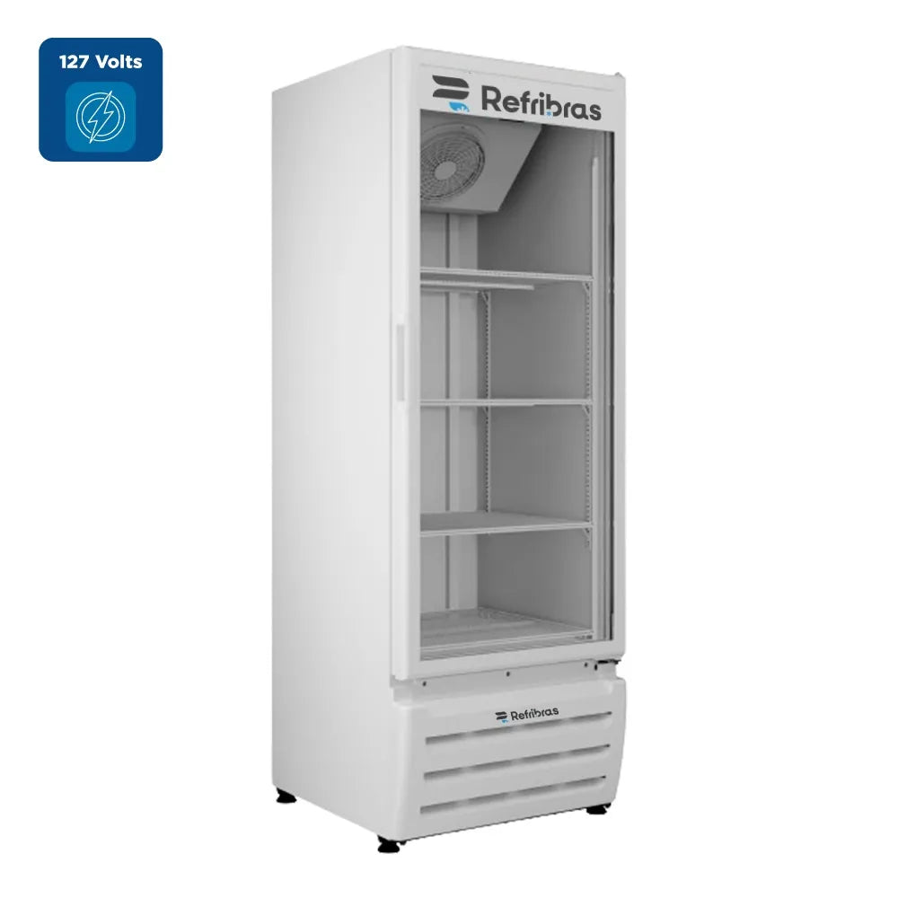 Cervejeira Refribras 400 Litros Porta de Vidro Branca Vega C400B1 - 127 Volts