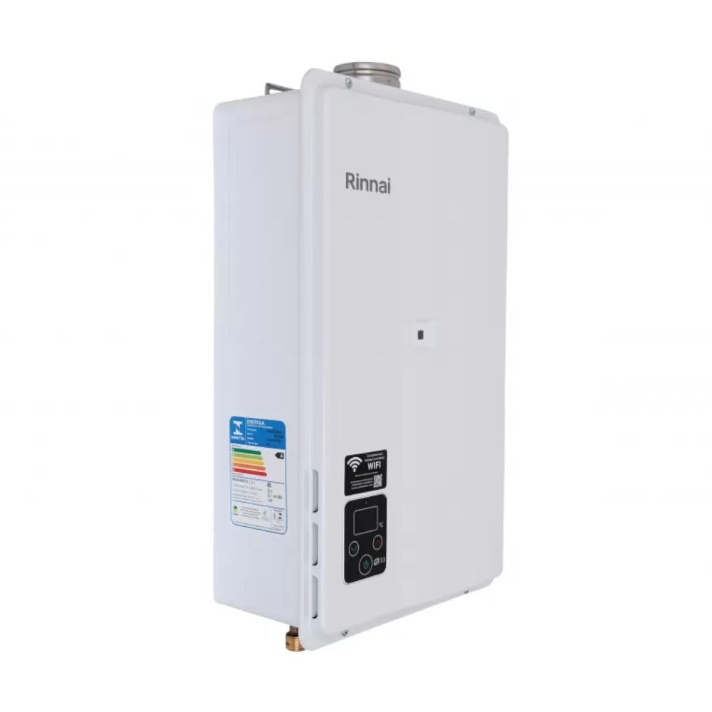 Aquecedor de Água a Gás Rinnai E33 GN 33 Litros Branco Bivolt