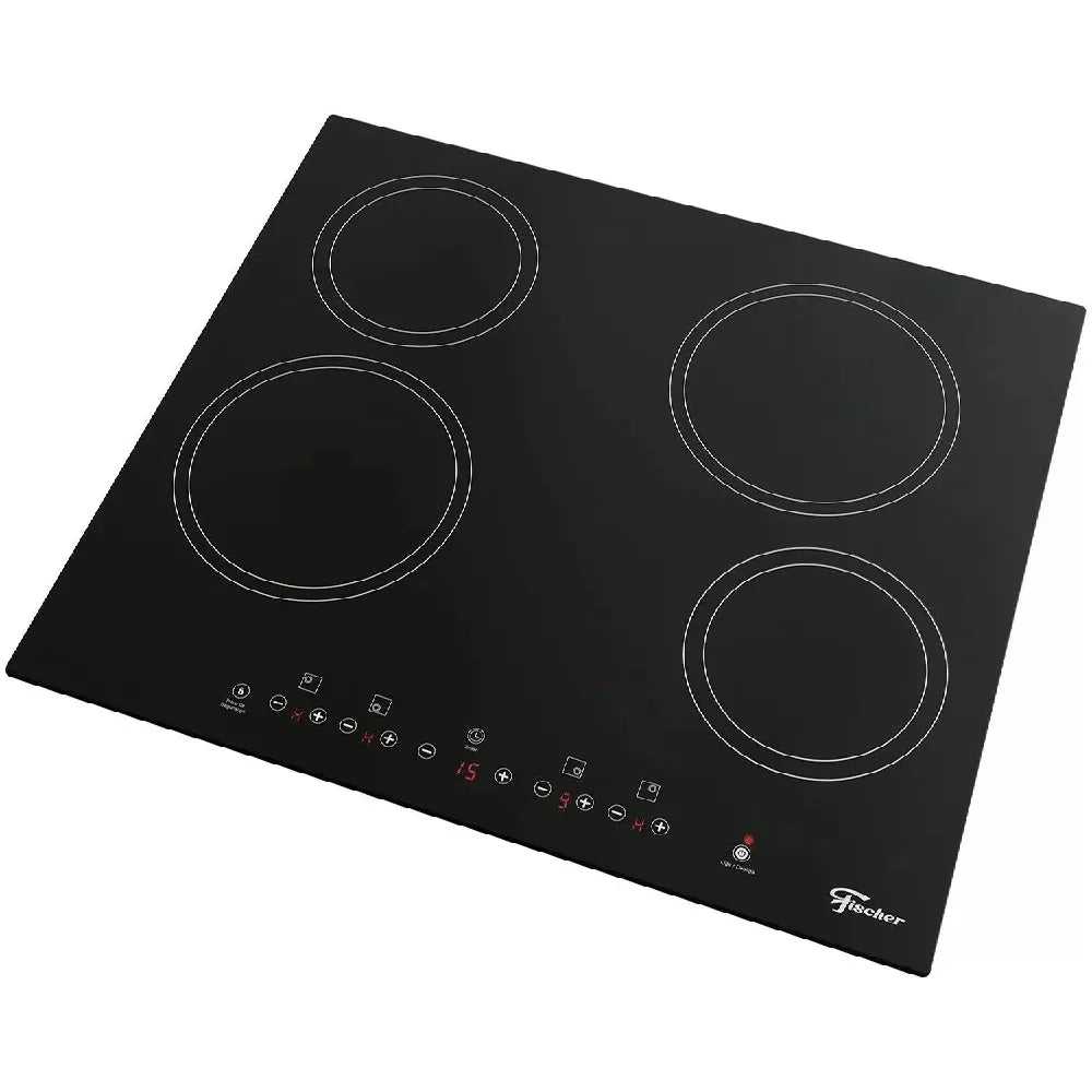 Cooktop Fischer 4 Bocas Mesa Vitrocerâmica Preto – 220 Volts