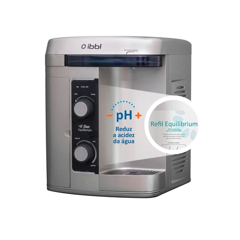 Purificador de Água IBBL E-Due Equilibrium Prata Bivolt