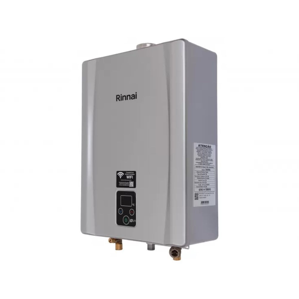 Aquecedor de Água a Gás Rinnai E21 GN 21 Litros Prata Bivolt