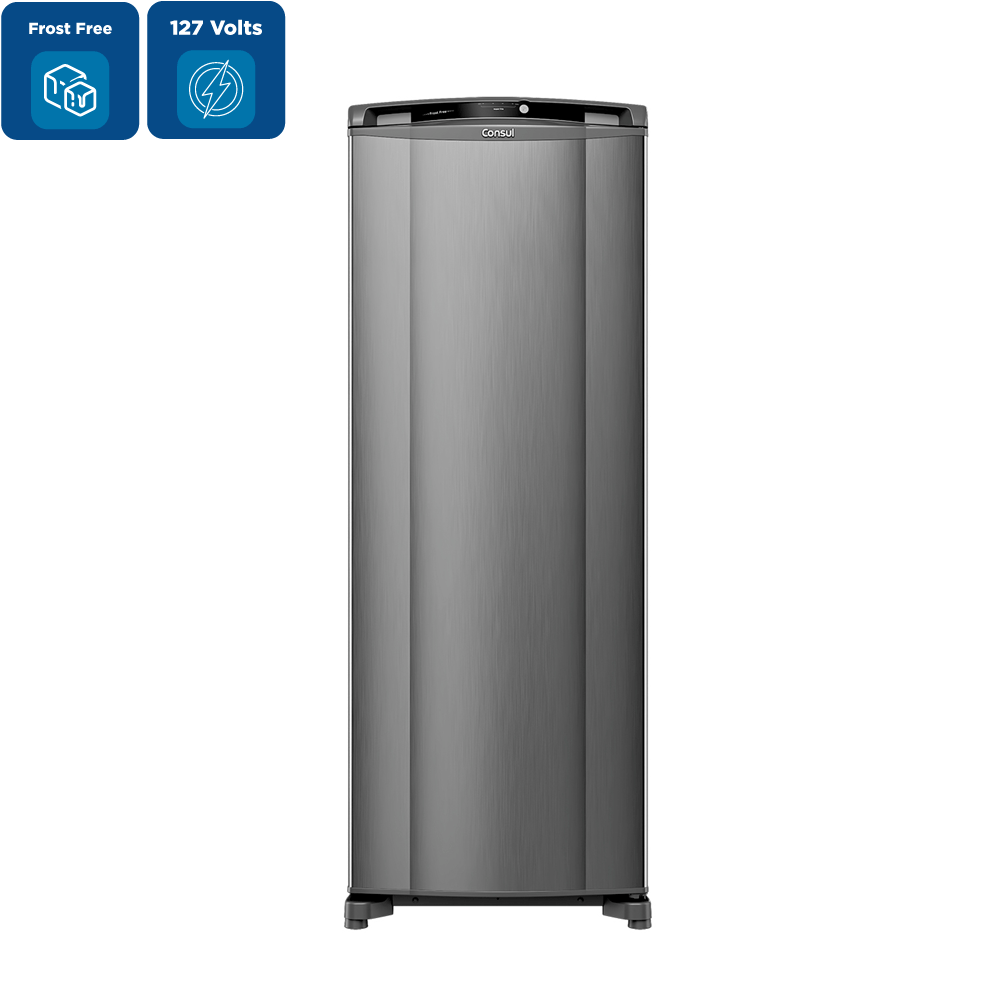 Refrigerador Consul Frost Free 337 Litros Inox Espaço Extra Frio CRB39MK – 127 Volts