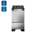 Fogão de Piso Mueller 4 Bocas Decorato Vetro Inox – Bivolt