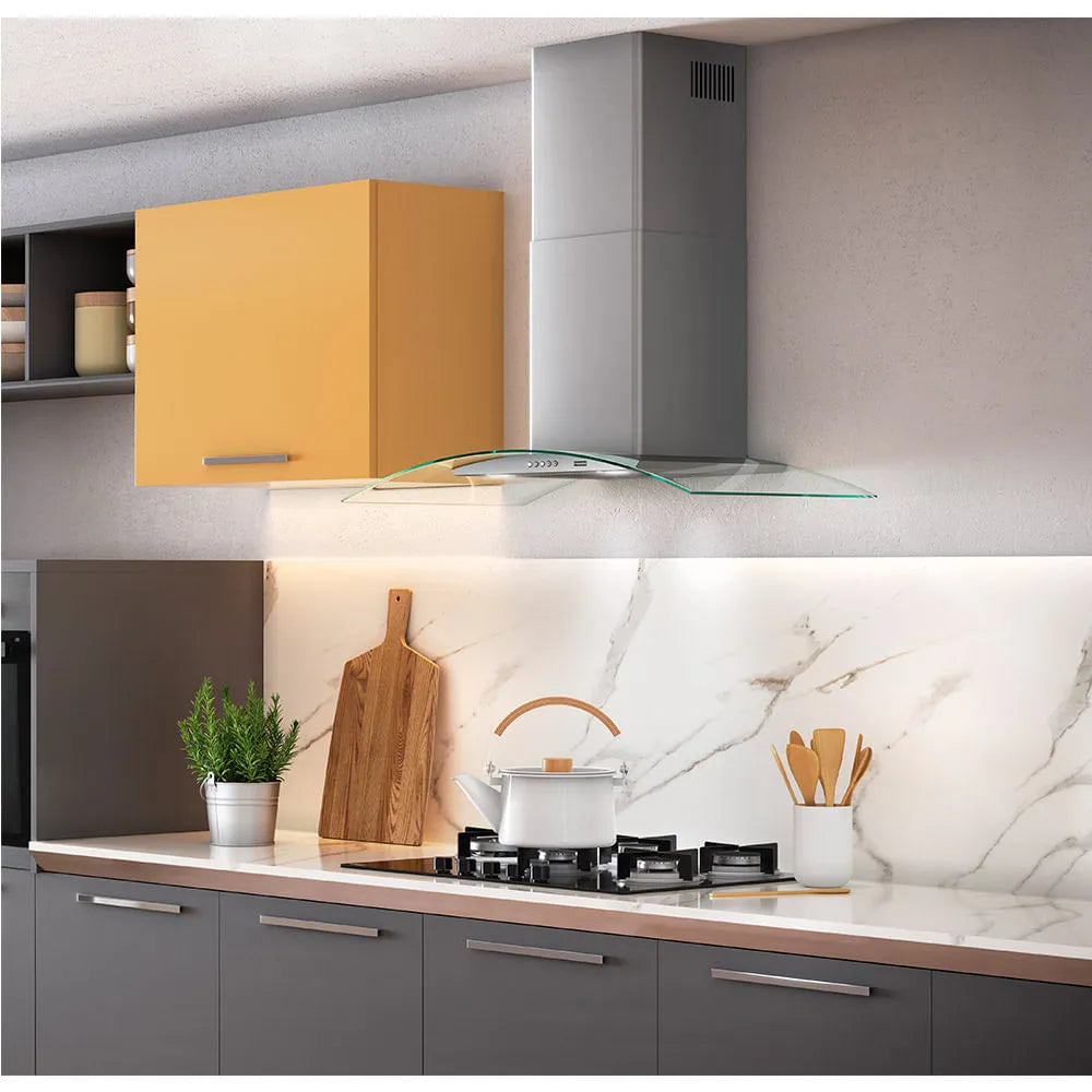 Coifa de Parede Franke 90 cm Inox Glass Classic - 220 Volts