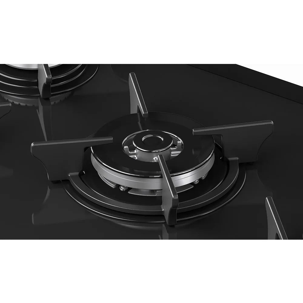Fogão de Piso Itatiaia Itaglass 4 Bocas Mesa de Vidro Preto 3700000122 – Bivolt