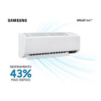 Ar Condicionado Split Hi Wall Samsung Inverter WindFree 18000 BTU/h Quente e Frio AR18TSHCBWKNAZ – 220 Volts