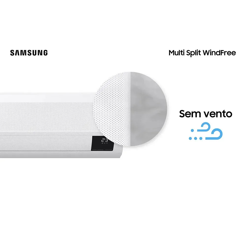 Ar Condicionado Multi Split Samsung Hi Wall Wind Free 4x9000 BTU/h Quente e Frio AJ080AXJ4KH/AZ – 220 Volts