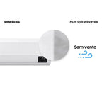 Ar Condicionado Multi Split Samsung Hi Wall Wind Free 4x9000 BTU/h Quente e Frio AJ080AXJ4KH/AZ – 220 Volts