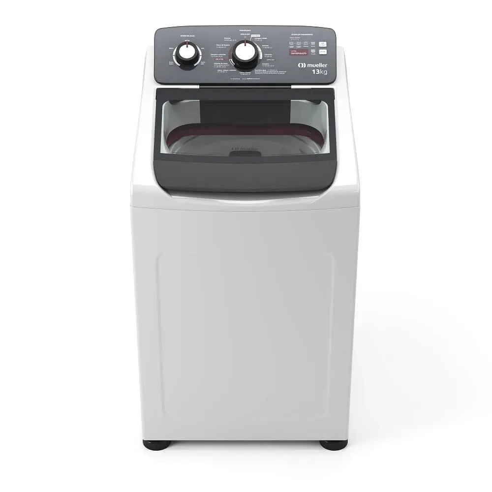Lavadora de Roupas Automática Mueller 13Kg Ultracentrifugação e Ciclo Rápido Branca MLA13 – 220 Volts