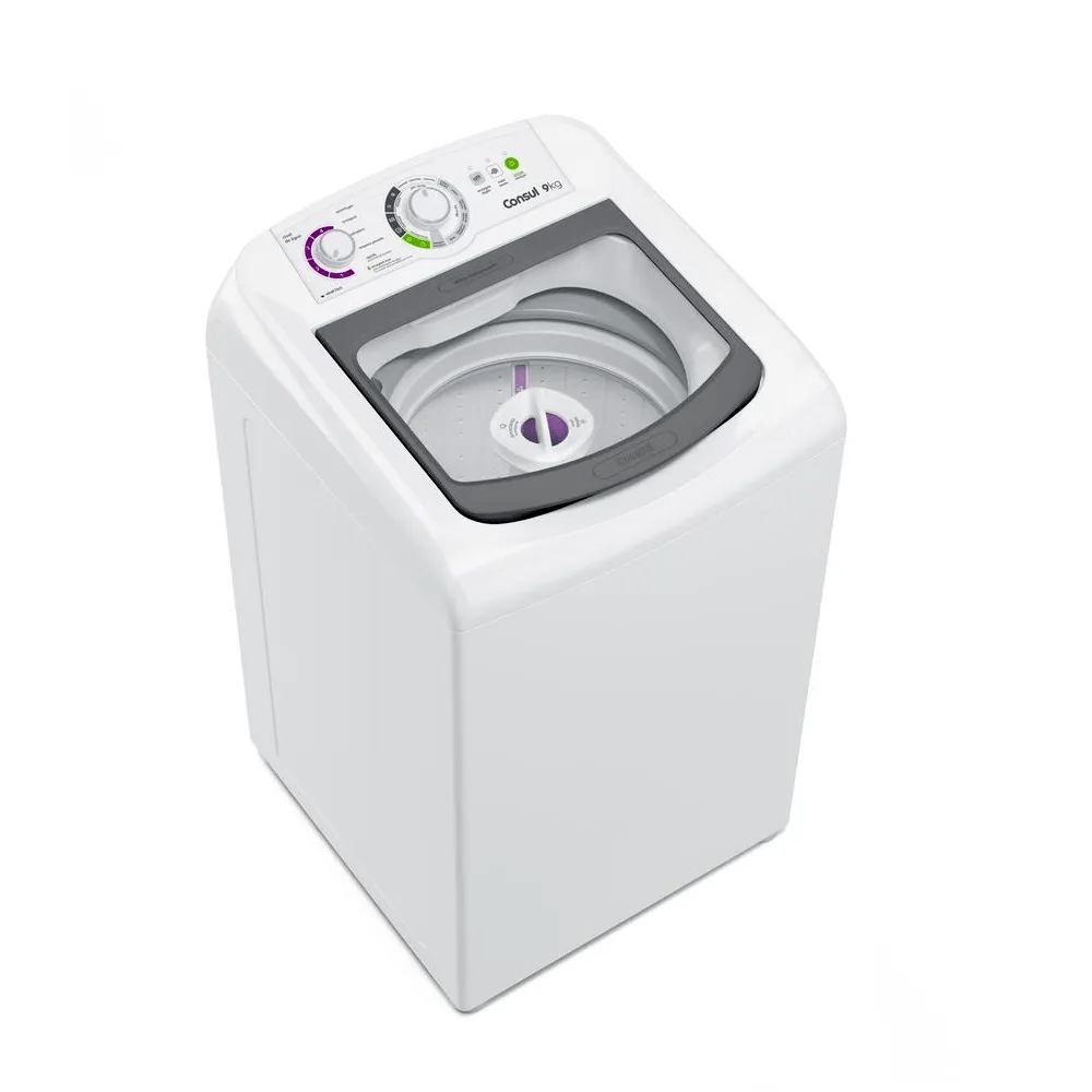 Lavadora de Roupas Consul 9Kg com Dosagem Econômica e Ciclo Edredom Branca CWB09BB – 220 Volts