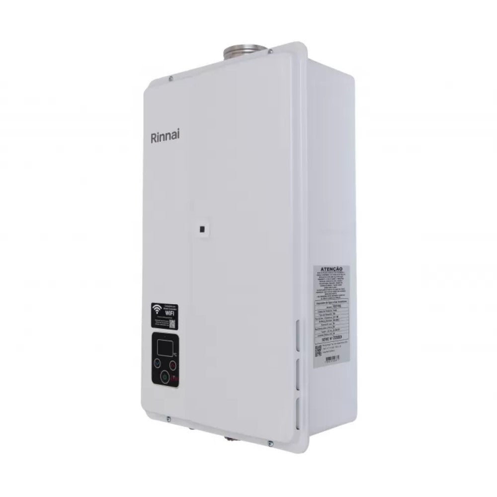 Aquecedor de Água a Gás Rinnai E27 GN 27 Litros Branco Bivolt