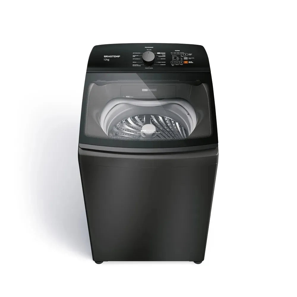 Lavadora de Roupas Brastemp 12Kg com Ciclo Tira Manchas Advanced e Ciclo Antibolinha Cinza Platinum BWK12B9 – 220 Volts