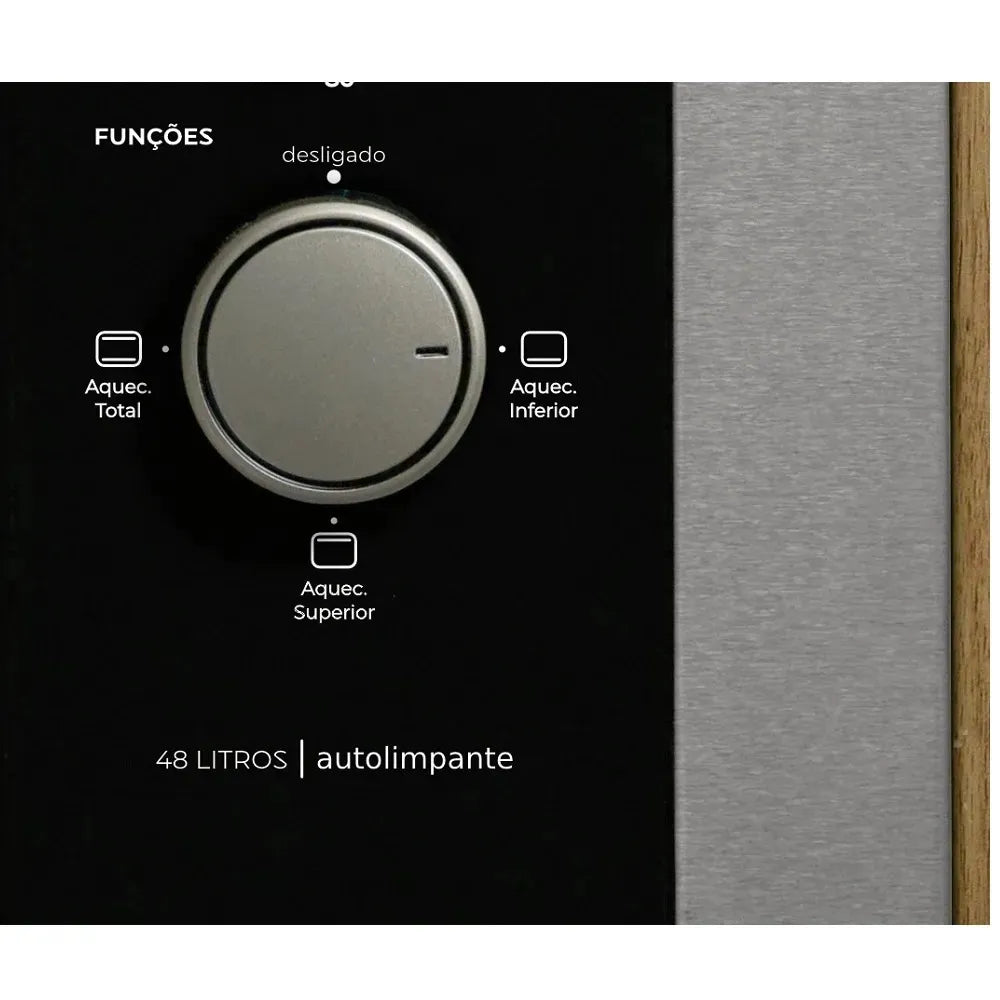 Forno de Elétrico de   Embutir Fischer 48 Litros Fit Line Inox – 220 Volts