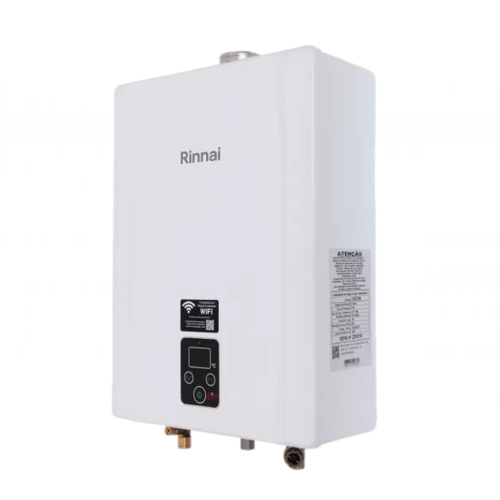 Aquecedor de Água a Gás Rinnai E21 GN 21 Litros Branco Bivolt