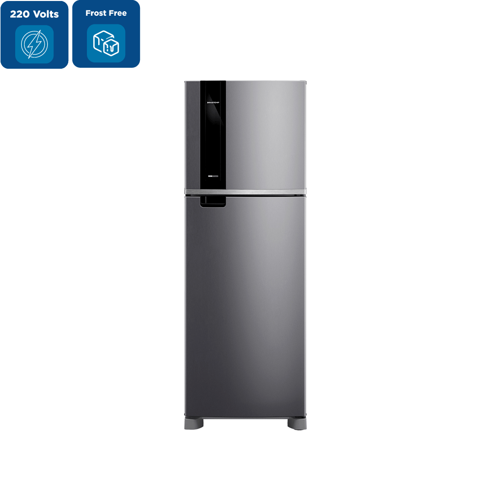 Refrigerador Brastemp Frost Free Duplex 385 Litros Inox BRM46MK – 220 Volts
