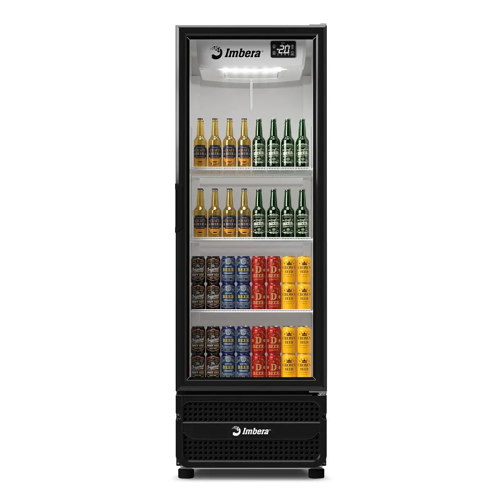 Cervejeira Imbera 453 Litros Porta de Vidro Padrão Preta CCV315 - 220 Volts