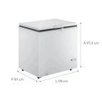 Freezer Horizontal Consul 309 Litros CHA31FB Branco - 220 Volts