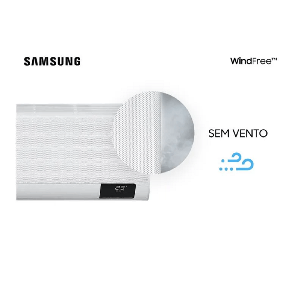 Ar Condicionado Split Hi Wall Inverter Samsung WindFree Sem Vento 22000 BTU/h Frio AR24AVHABWKNAZ – 220 Volts