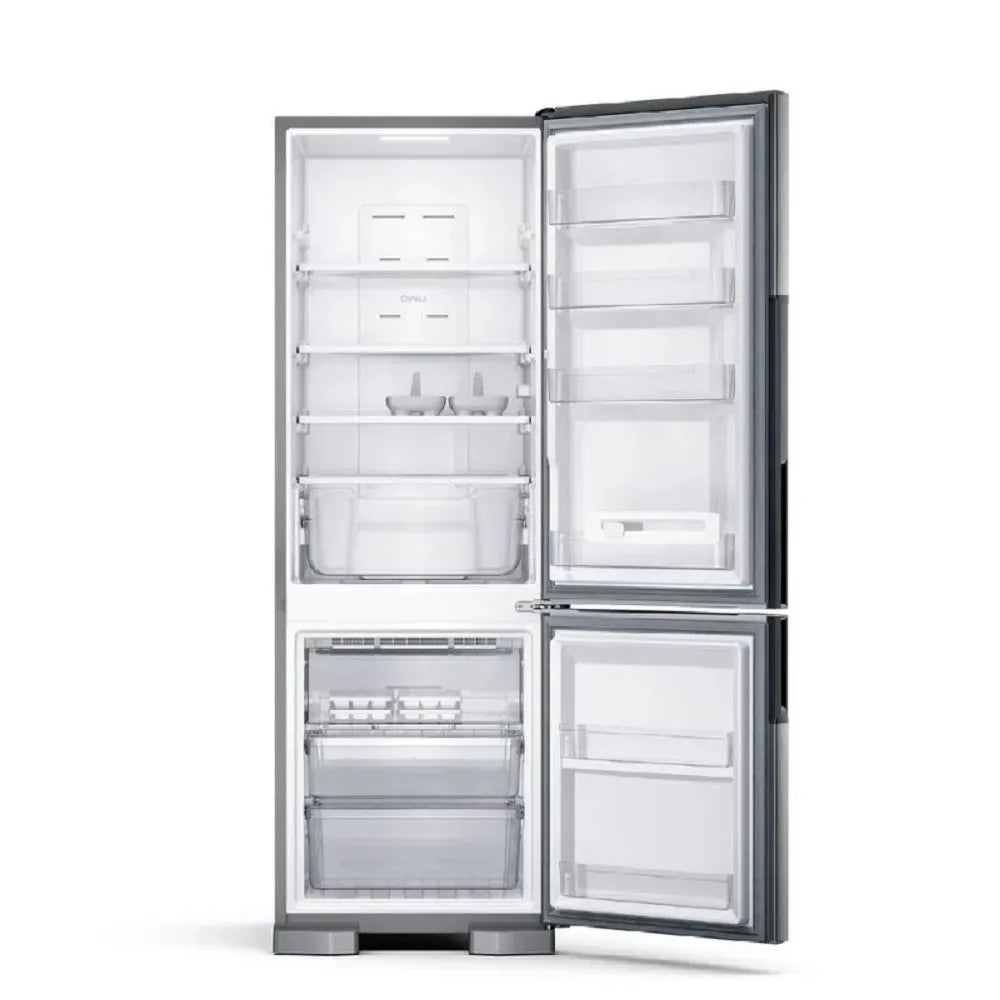 Refrigerador Consul 397 Litros Frost Free Duplex Evox Inox Com Freezer Embaixo CRE44BK – 127 Volts
