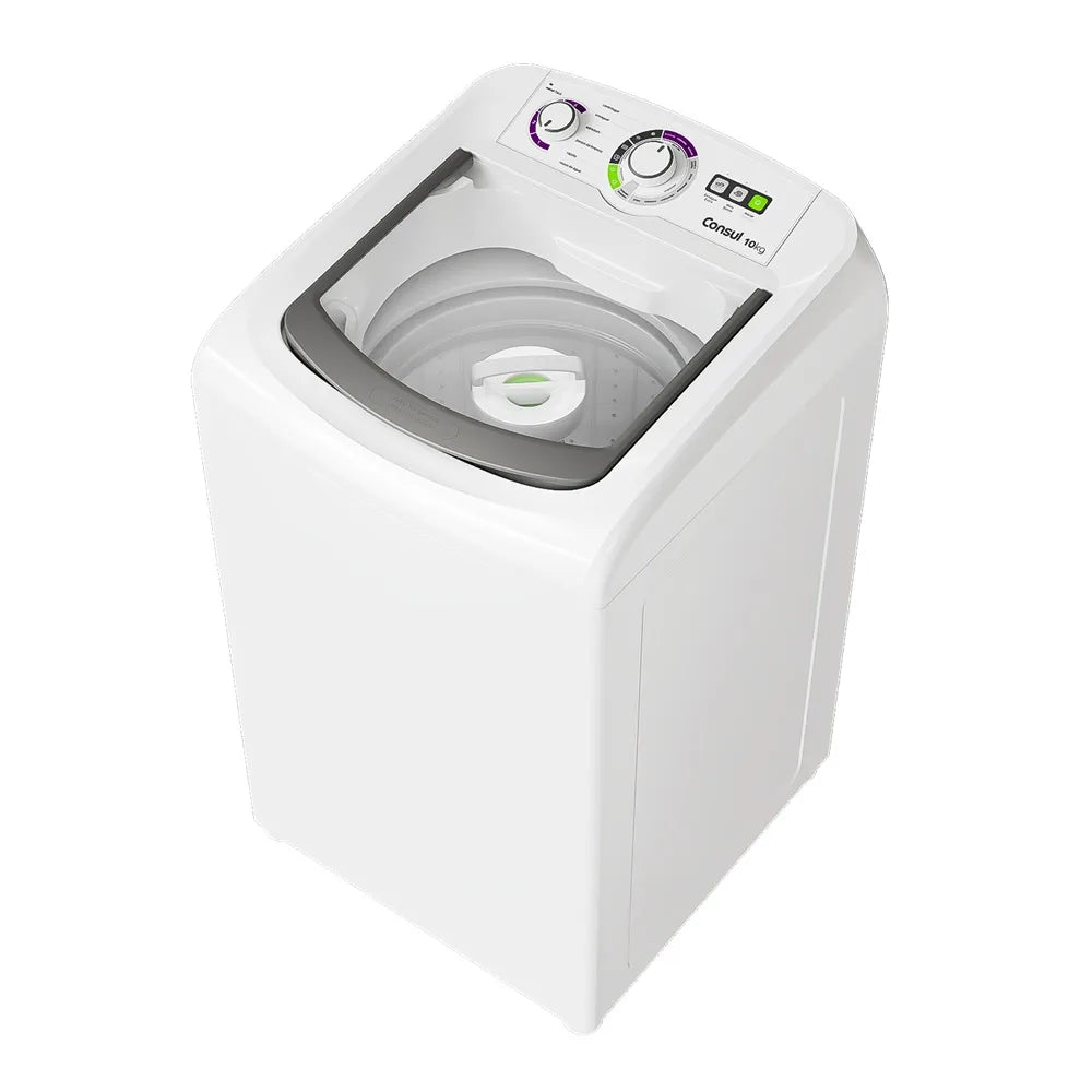Lavadora de Roupas Consul 10Kg com Dosagem Econômica Branca CWB10BB - 220 Volts
