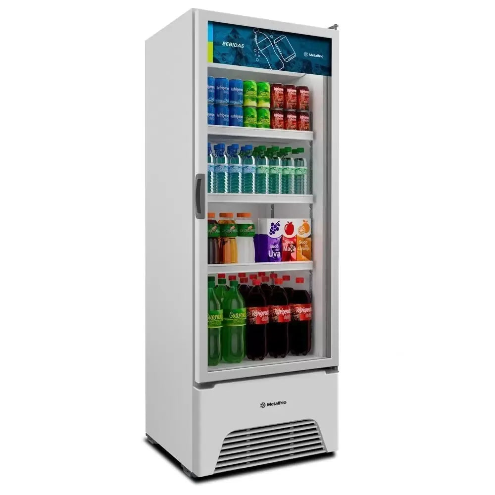 Expositor Vertical Metalfrio 370 Litros Branco VB40AL - 220 Volts