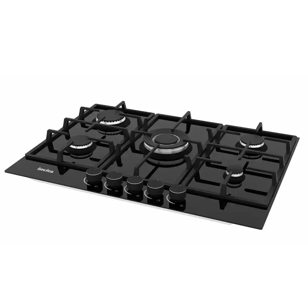Cooktop a Gás Invita 5 Bocas 70cm Preto - Bivolt