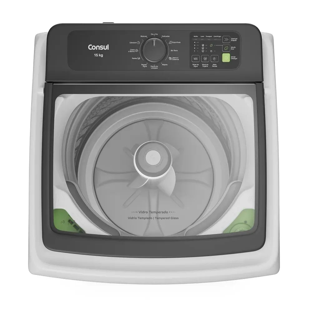 Máquina de Lavar Consul 15Kg com Modo Eco Branca CWN15ABBNA– 220 Volts