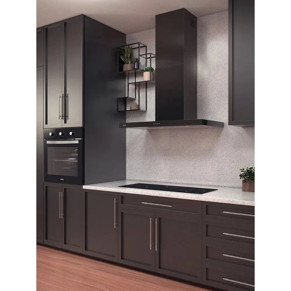 Coifa de Parede Tramontina 90cm Dritta Black Inox Preto - 220 Volts