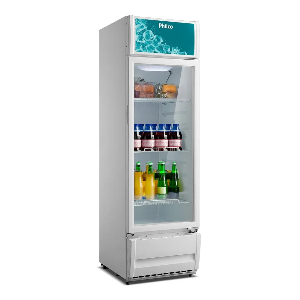 Expositor Vertical Philco 309 Litros Porta de Vidro Branco PRE319 – 127 Volts