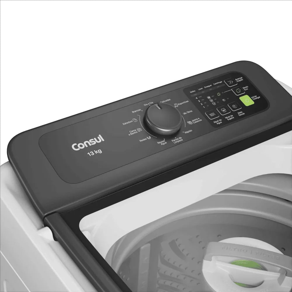 Lavadora de Roupas Consul 13Kg com Modo Eco Branca CWN13AB – 220 Volts