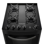 Fogão 4 Bocas Continental Automático com Mesa Compartimentada Preto FC4VP – Bivolt