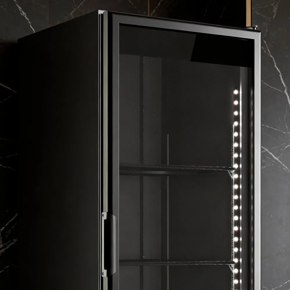 Freezer Vertical Refribras 500 Litros Porta de Vidro Preto Vega FV500P1 - 127 Volts