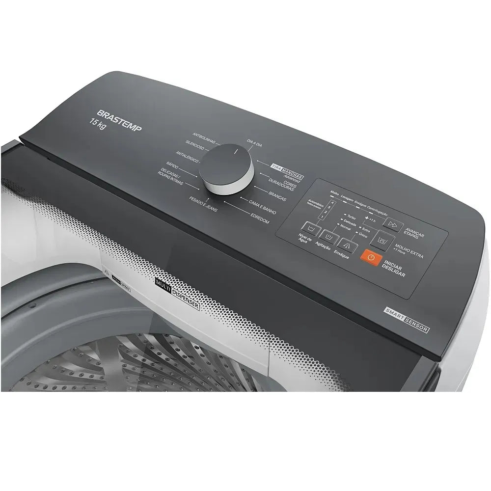 Lavadora de Roupas Brastemp 15Kg Smart Sensor Branca BWF15AB - 220 Volts