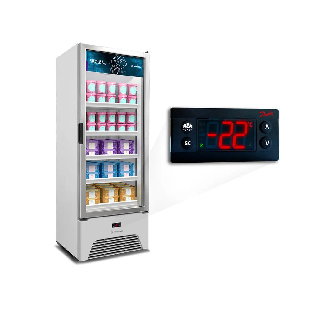 Freezer Vertical Metalfrio 490 Litros Branco VF50AHD - 220 Volts