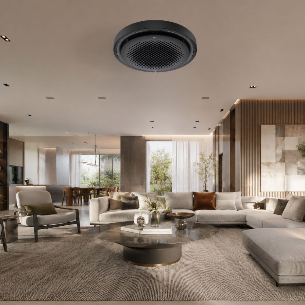Ar Condicionado Cassete 360 - Inverter R-32 - LG - Round Black - 53.000 BTUs - Quente/Frio - 220V Monofásico