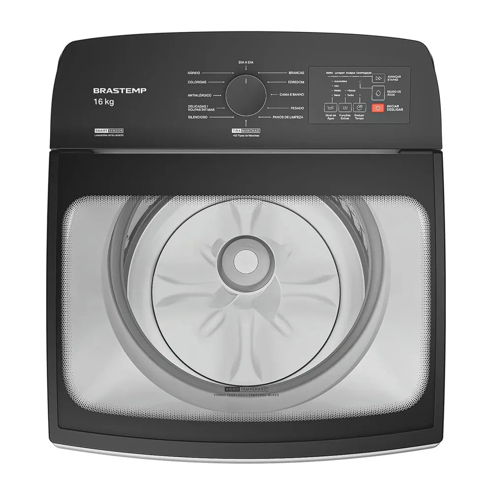 Lavadora de Roupas Brastemp 16Kg com Ciclo Tira Manchas Advanced e Smart Sensor Branca BWF16AB - 127 Volts