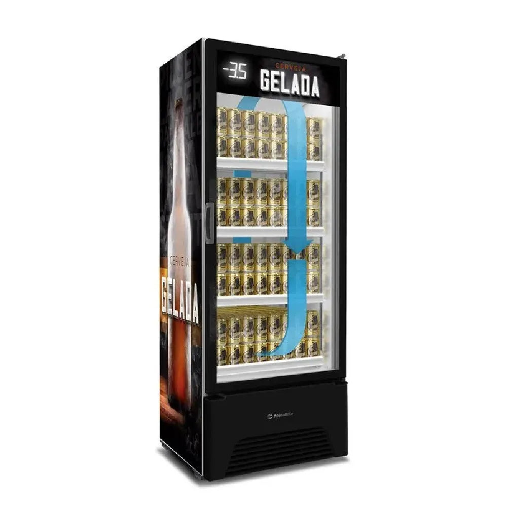 Cervejeira Metalfrio 572 Litros Optima Gelada Porta de Vidro VN50AH – 127 volts