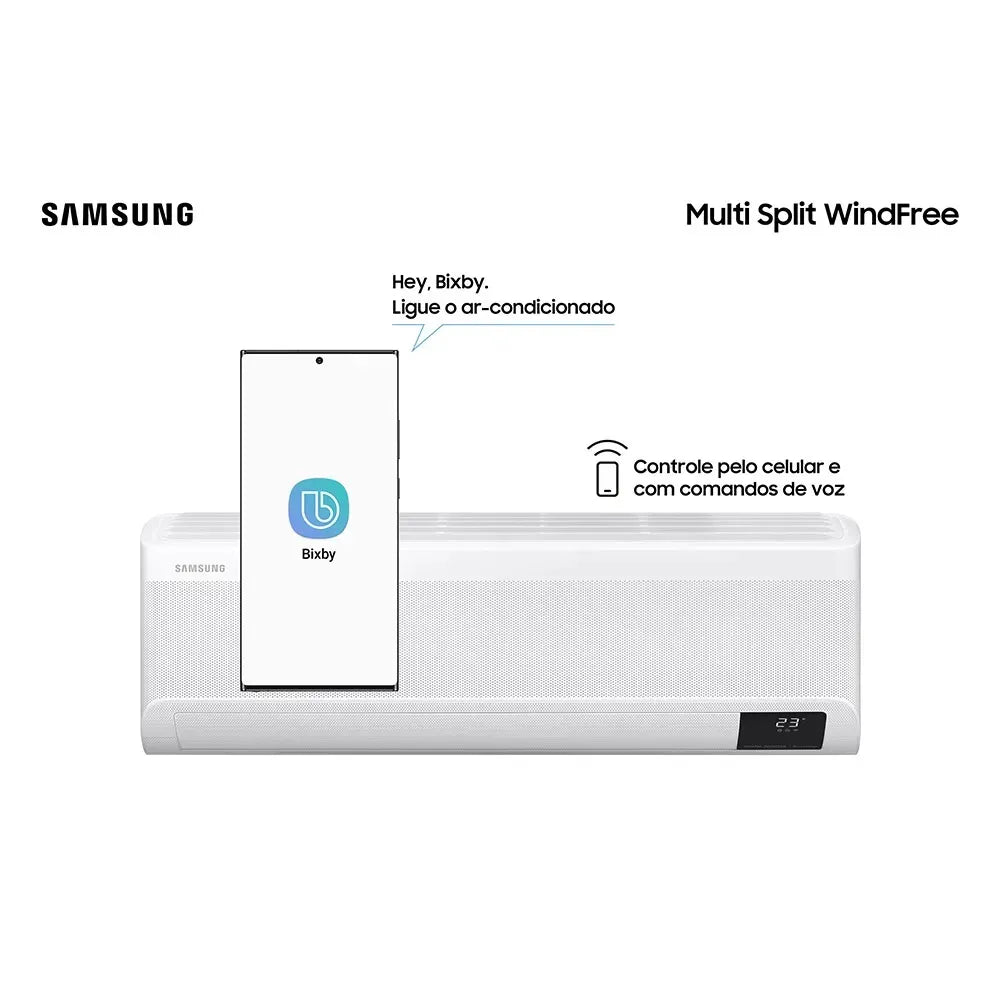 Ar Condicionado Multi Split Samsung Hi Wall Wind Free 4x9000 BTU/h Quente e Frio AJ080AXJ4KH/AZ – 220 Volts
