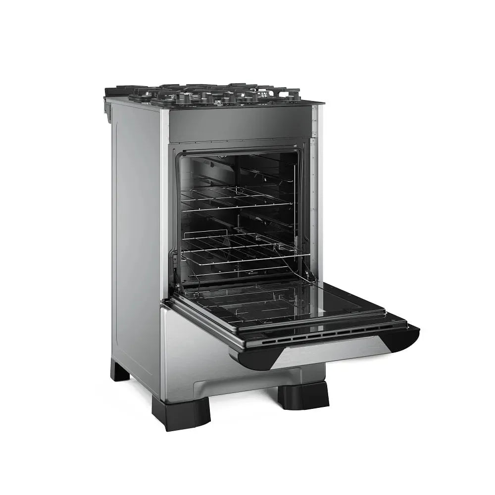 Fogão de Piso Mueller 4 Bocas Decorato Vetro Inox – Bivolt