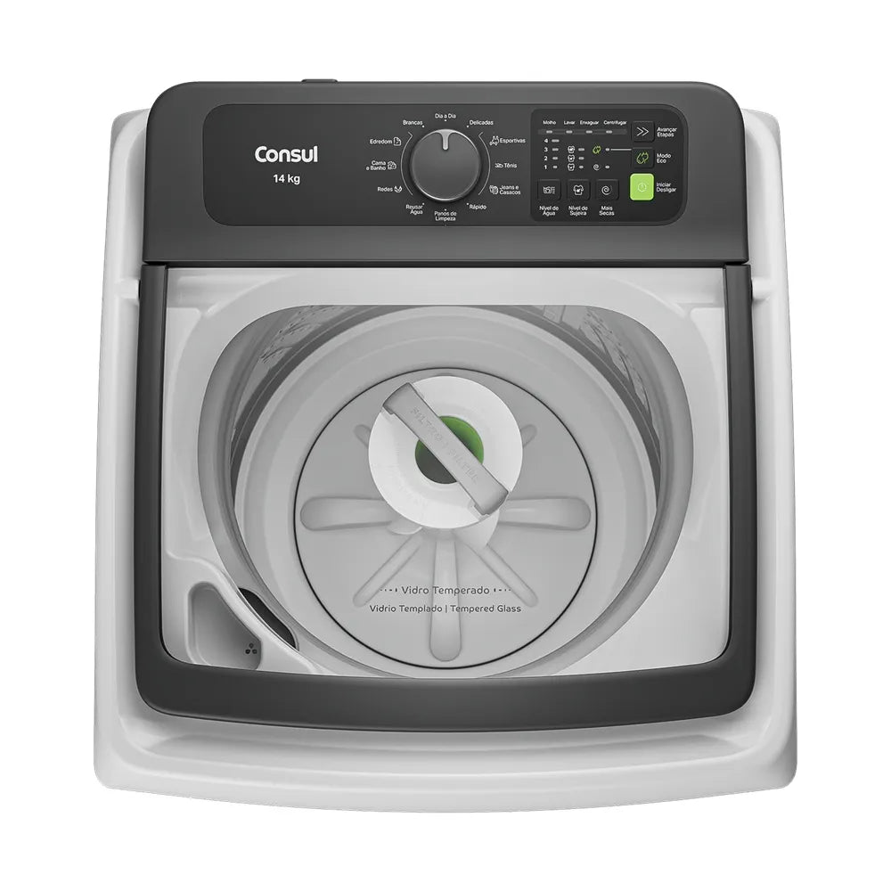 Lavadora de Roupas Consul 14Kg com Modo Eco Branca CWN14AB - 127 Volts