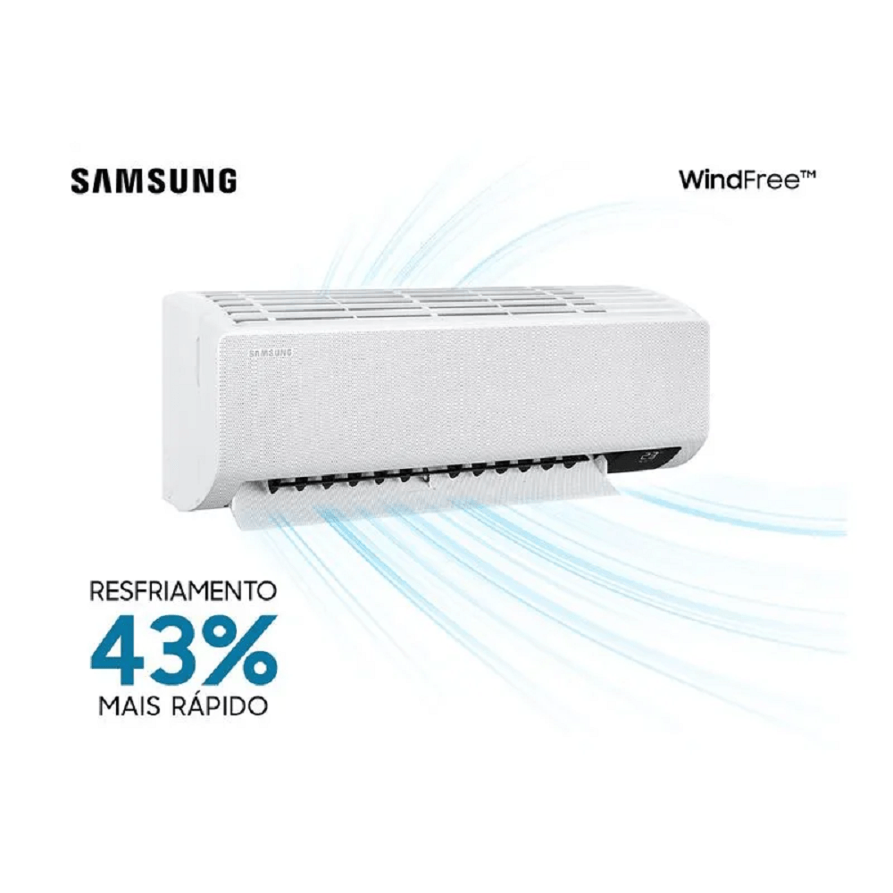 Ar Condicionado Split Hi Wall Inverter Samsung WindFree Sem Vento 22000 BTU/h Frio AR24AVHABWKNAZ – 220 Volts