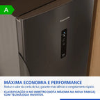 Refrigerador Panasonic Frost Free 407 Litros Inverter Titânio BB41 - 127 Volts