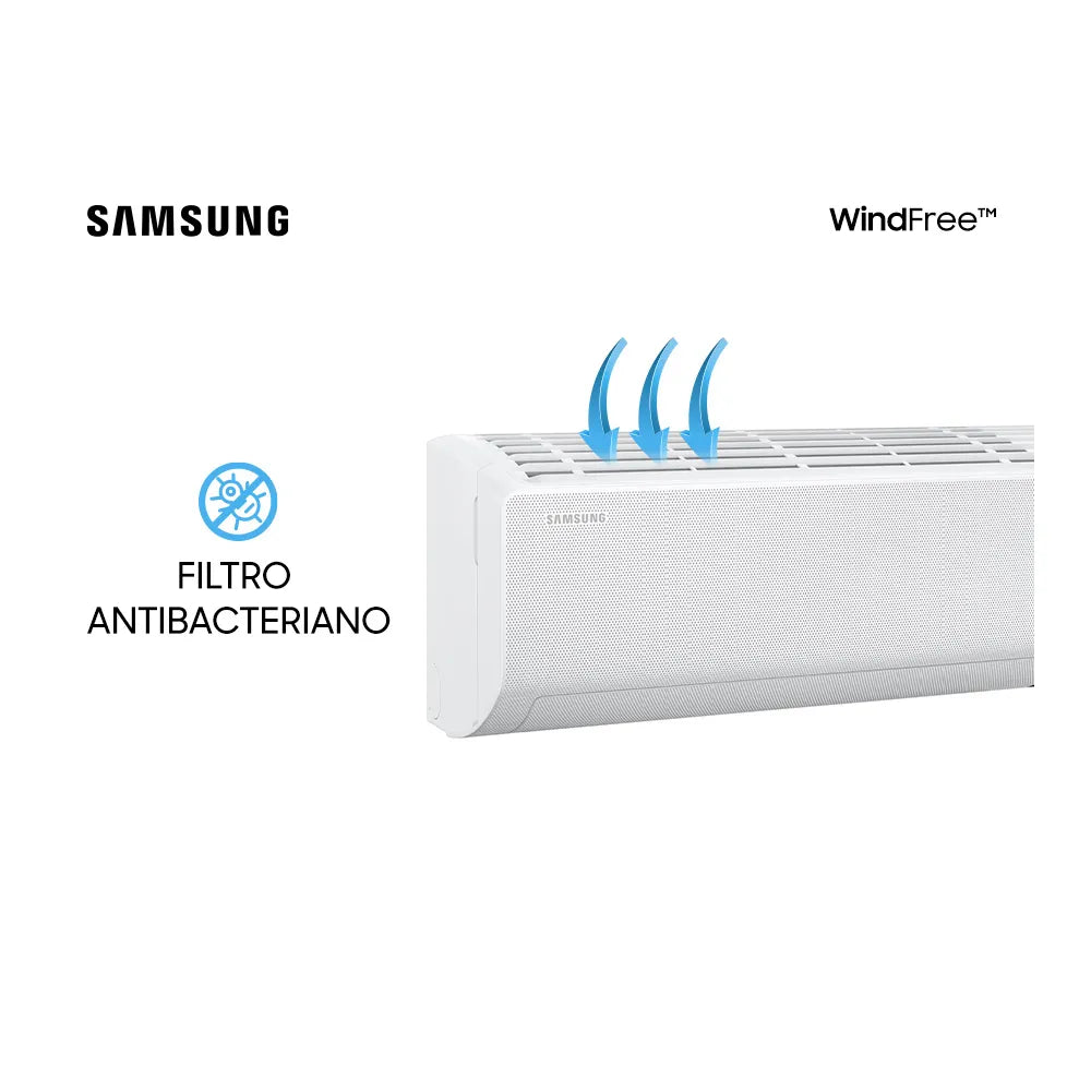 Ar Condicionado Split Hi Wall Samsung Inverter WindFree 18000 BTU/h Quente e Frio AR18TSHCBWKNAZ – 220 Volts