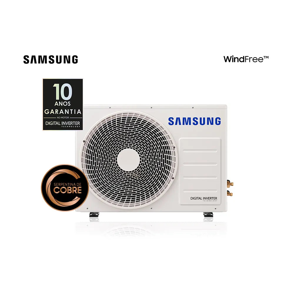 Ar Condicionado Split Hi Wall Samsung Inverter WindFree 18000 BTU/h Quente e Frio AR18TSHCBWKNAZ – 220 Volts